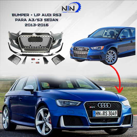 Bumper de Conversion Audi A3/S3 Para RS3 2013-2016